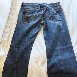 7 For All Mankind Dark Blue dojo Flare Jeans